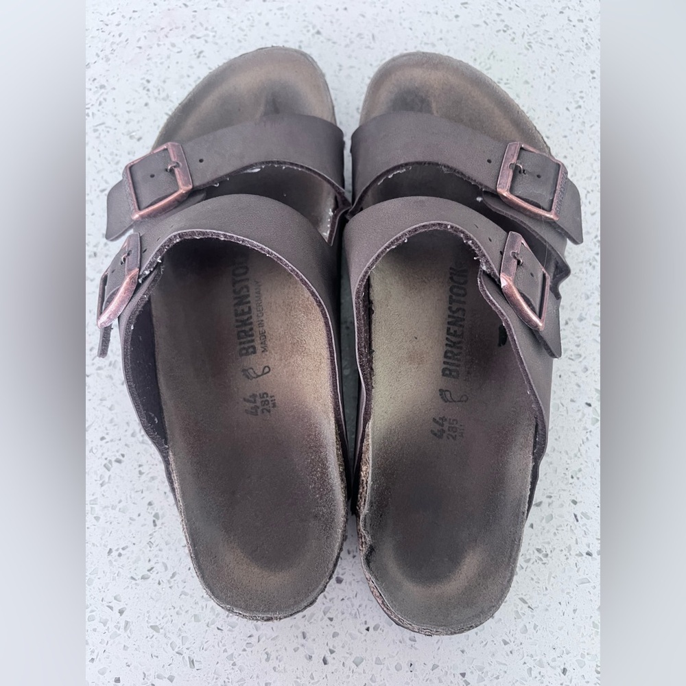 Birkenstock Men's Arizona Sandals Tan Brown GUC Size 10 44 - Picture 3 of 8